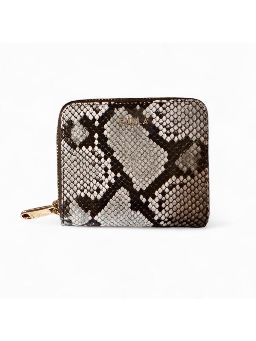 Furla Snake Print Zip Wallet #luxury #leather